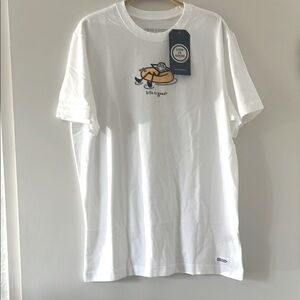 Life Is Good Floating Jake Tee White Short Sleeve Tee